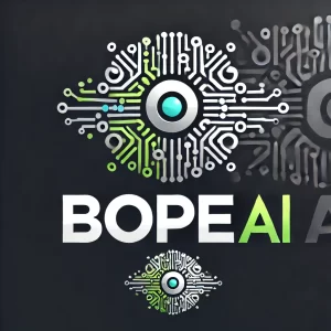 Logo of Bope.ai, an AI domain name for sale on Ymeo.com